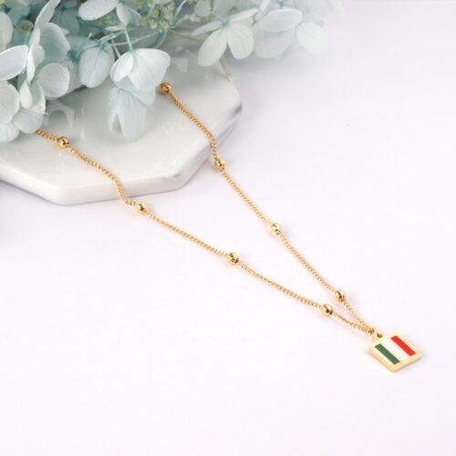 tri color beaded gold plated jewelry
