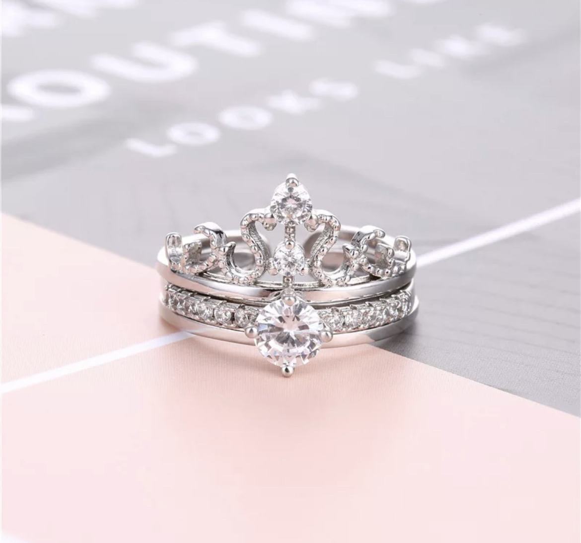 Crown & Pearl Ring